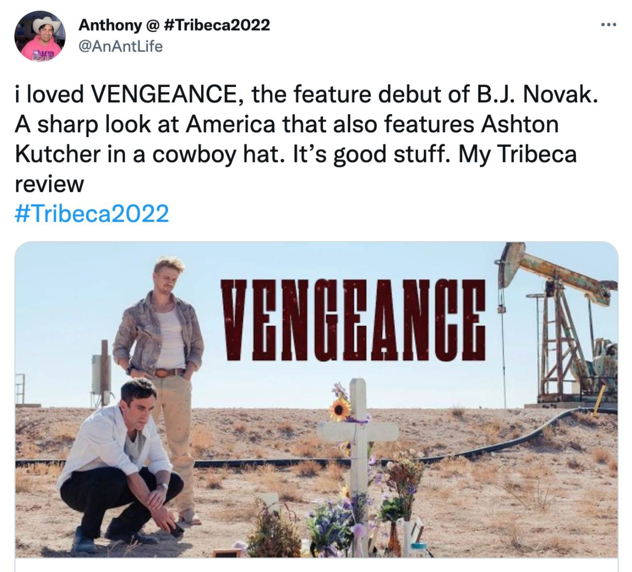 Vengeance, 2022 Tribeca Festival